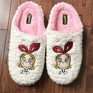 Grinch Cindy Loo Plush Slippers Size L